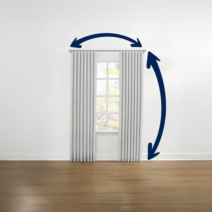 Fully custom curtains sewn to exact dimensions