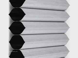 Lutron Kyoto Blackout shade fabric swatch in Fog (HC-KYT0-FG)