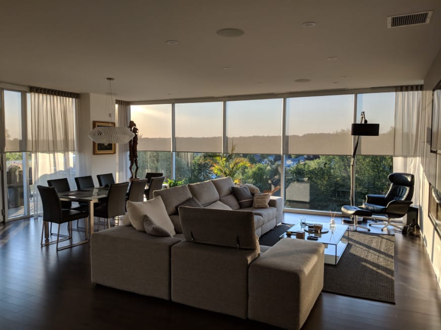 Motorized solar shades