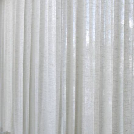 Kravet Basics 4853-1113 Silken Textures sheer drapery installed on a ripplefold track in the hall